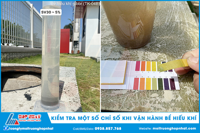Kiểm tra một số chỉ số khi vận hành bể hiếu khí