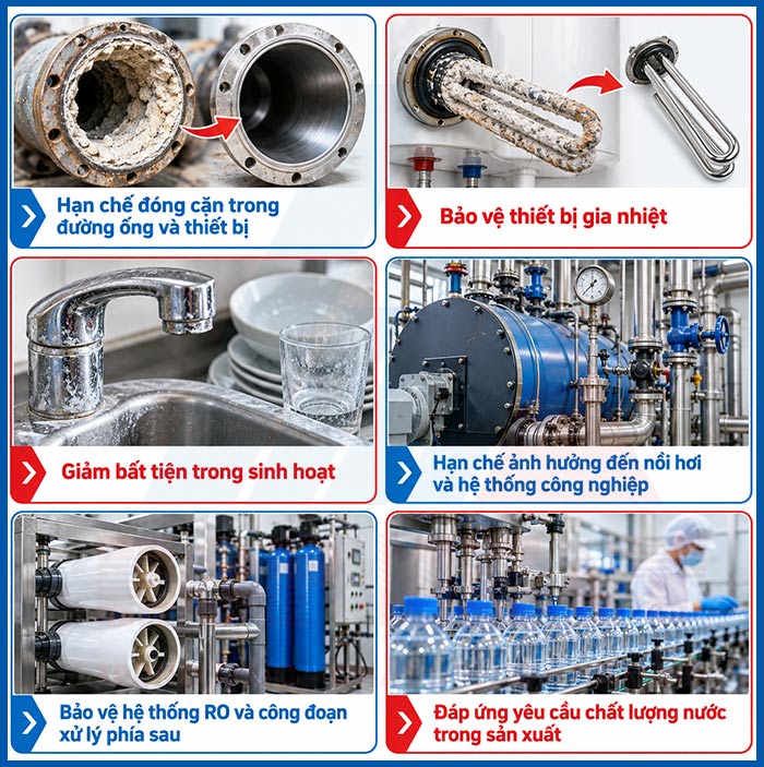 Lý do cần xử lý nước cứng