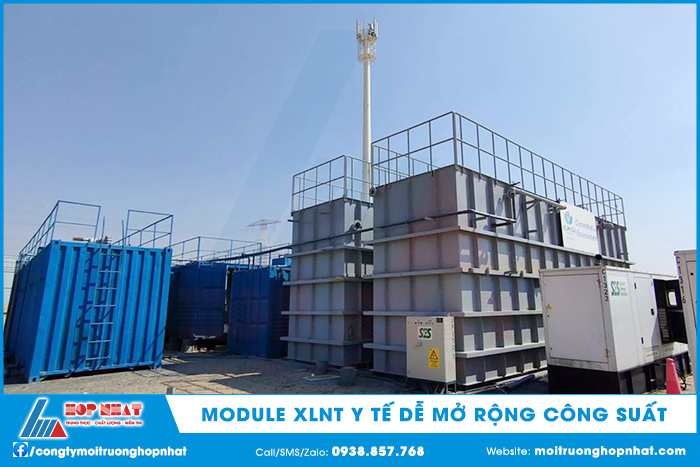 Module xử lý nước thải y tế dễ mở rộng công suất