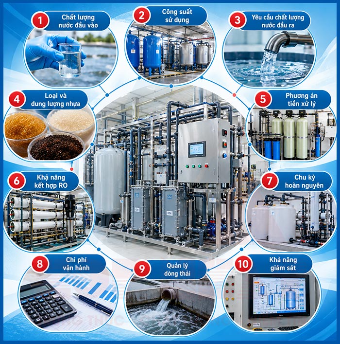 Một số vấn đề cần lưu ý khi sử dụng hệ thống lọc nước DI