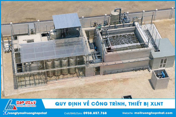Quy định về công trình, thiết bị XLNT