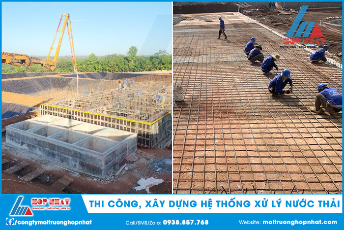 Thi công, xây dựng hệ thống xử lý nước thải