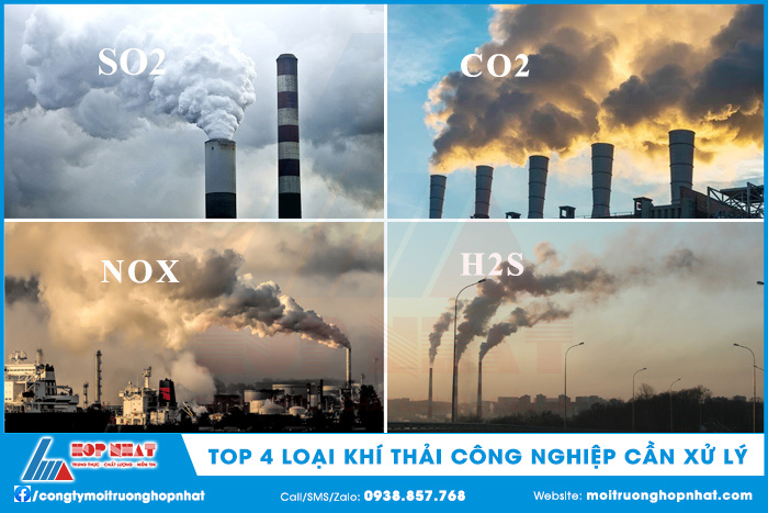 Top 4 loại khí thải công nghiệp cần xử lý