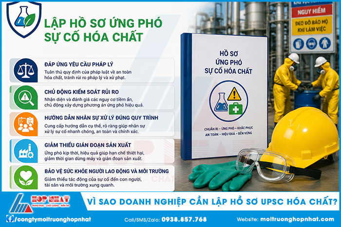 Lý do doanh nghiệp nên lập hồ sơ ứng phó sự cố hóa chất