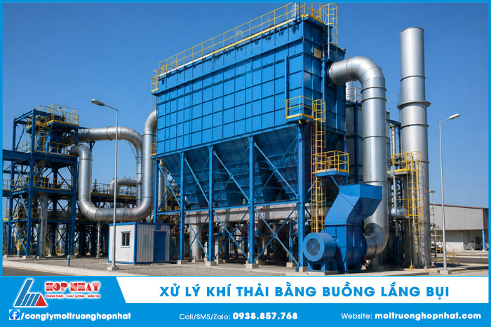 Xử lý khí thải bằng buồng lắng bụi