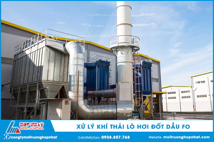 Xử lý khí thải lò hơi đốt dầu FO