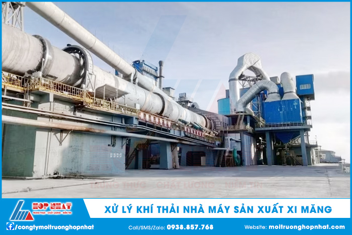 Xử lý khí thải nhà máy sản xuất xi măng