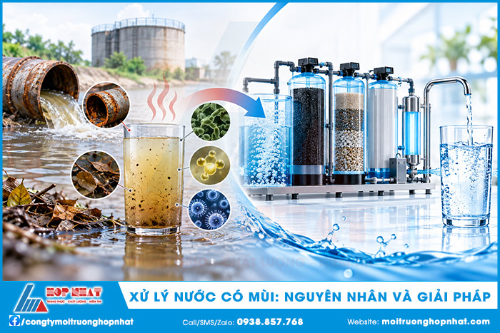 Xử lý nước có mùi: Nguyên nhân và giải pháp phù hợp