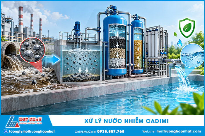 Xử lý nước nhiễm cadimi: Phương pháp, công nghệ và quy trình
