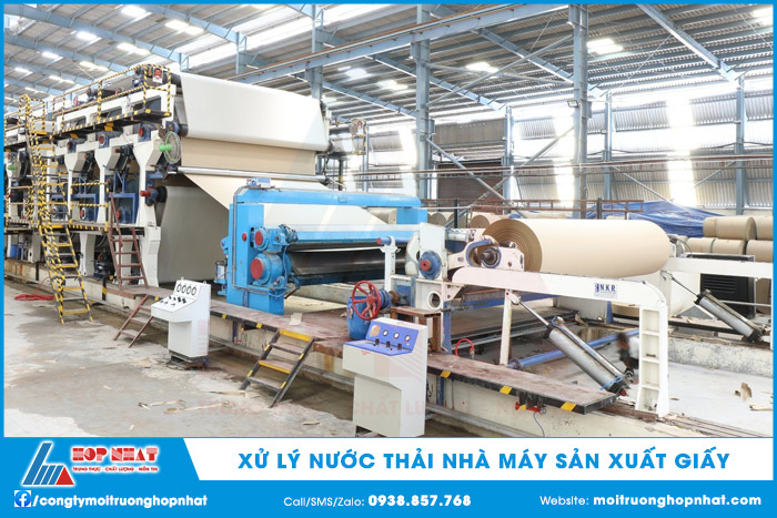 Xử lý nước thải từ nhà máy sản xuất giấy