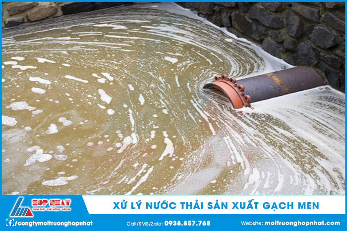 Quy trình Xử lý nước thải Sản xuất Gạch men