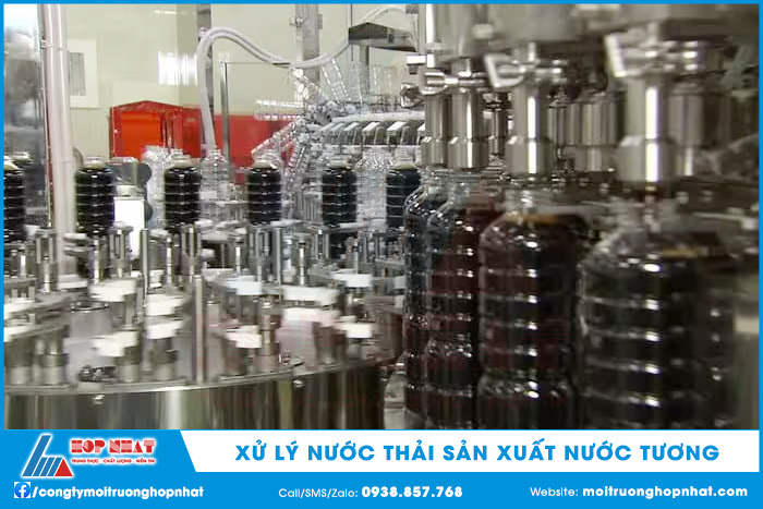 Xử lý nước thải sản xuất nước tương