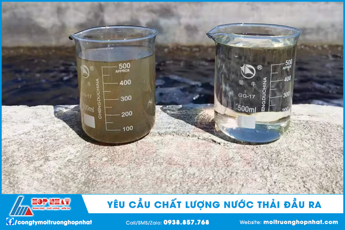 Yêu cầu chất lượng nước thải đầu ra