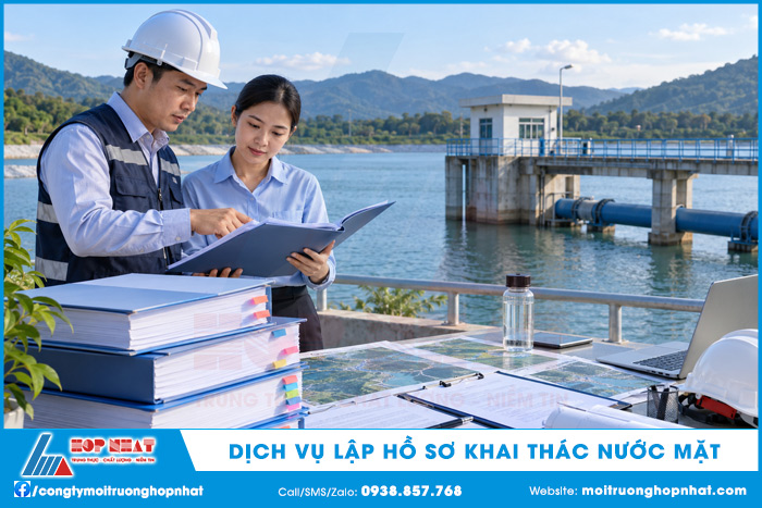 Dịch vụ lập hồ sơ khai thác nước mặt (ảnh minh họa)