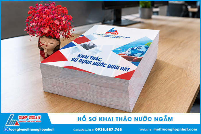 Hồ sơ khai thác nước ngầm (ảnh minh họa)