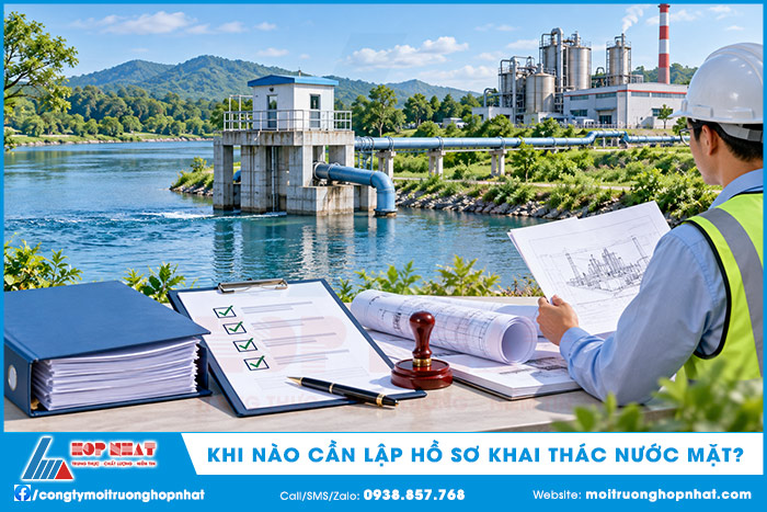 Khi nào cần lập hồ sơ khai thác nước mặt?