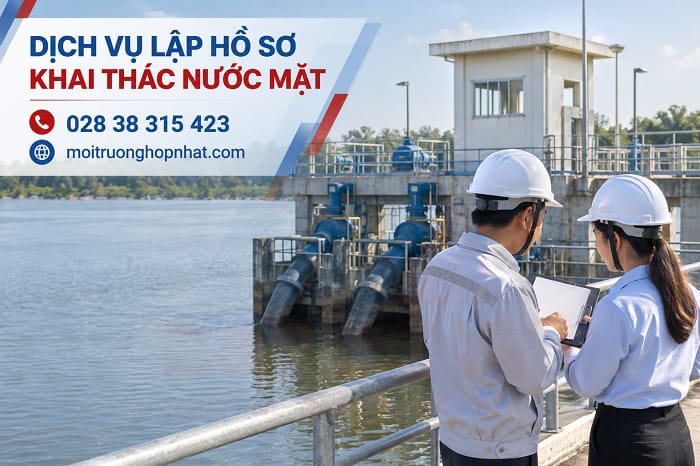 Dịch vụ lập báo cáo khai thác nước mặt