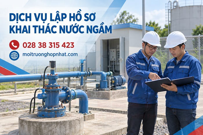 Dịch vụ lập báo cáo khai thác nước ngầm