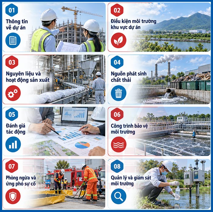 Nội dung báo cáo đánh giá tác động môi trường (ảnh minh họa)