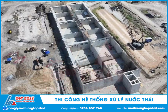 Thi công hệ thống xử lý nước thải