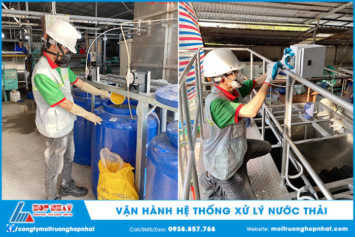 Vận hành hệ thống xử lý nước thải