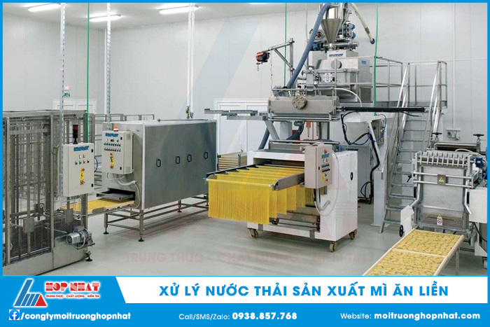 Xử lý nước thải sản xuất mì ăn liền