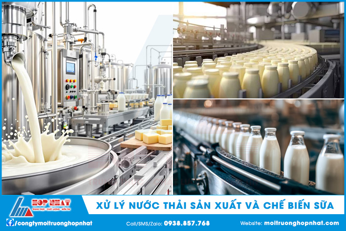 Xử lý nước thải sản xuất và chế biến sữa