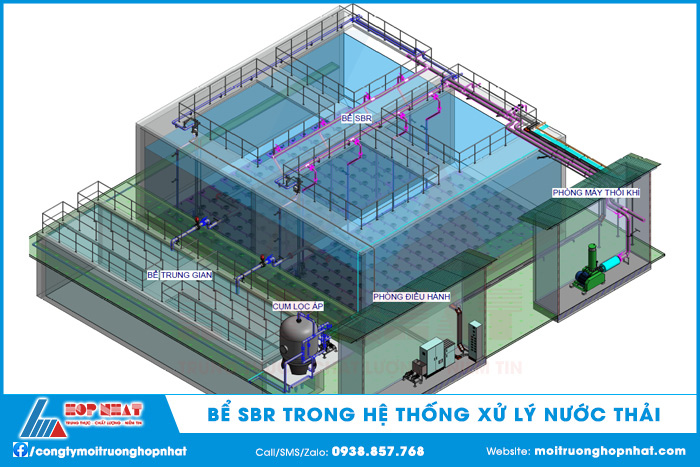Bể SBR trong hệ thống xử lý nước thải