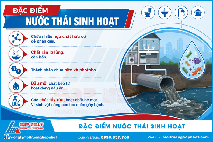 Đặc điểm nước thải sinh hoạt
