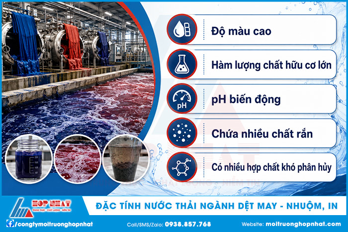 Đặc tính nước thải ngành dệt may, nhuộm, in