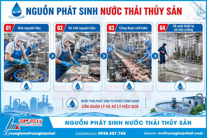 Một số nguồn phát sinh nước thải thủy sản
