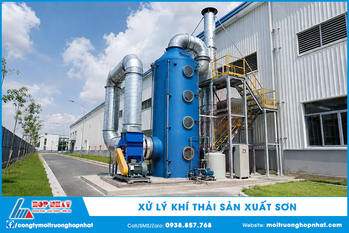 Xử lý khí thải sản xuất sơn